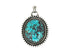 Sterling Silver & Turquoise Drops Pendant, (SP-5902)